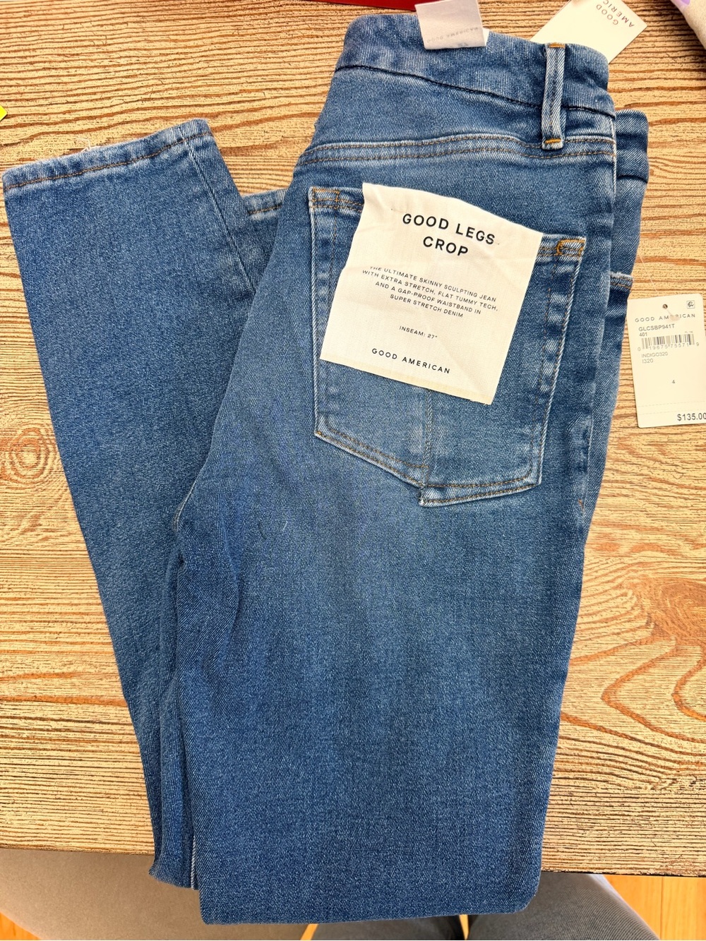 Good American Good Legs Crop womens jeans  - Blue